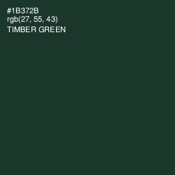 #1B372B - Timber Green Color Image